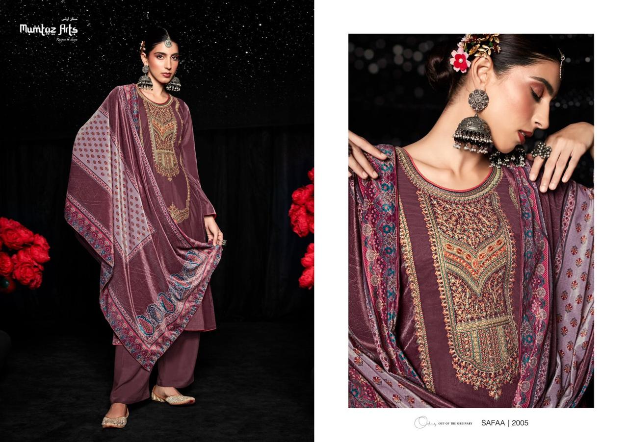 Mumtaz Safaa Velvet 1 Printed Fancy Exclusive Wear Designer Salwar Kameez Collection
